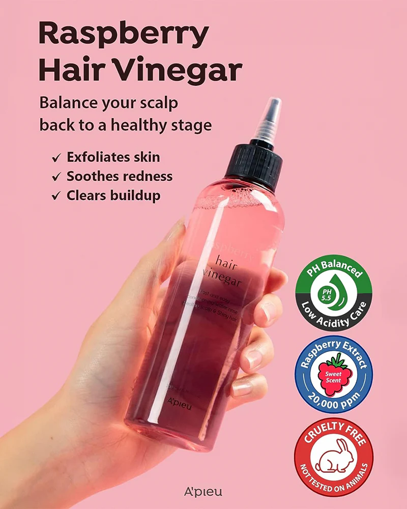 A'pieu Raspberry Hair Vinegar - Image 3