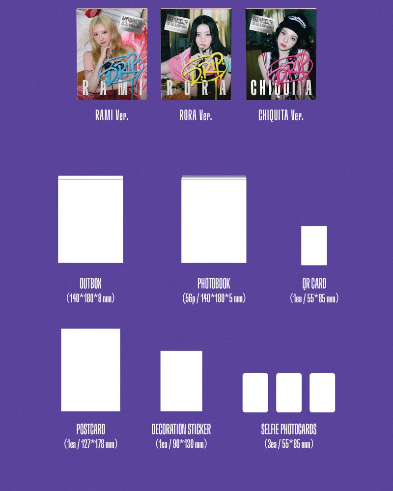 BABYMONSTER - 1st Full Album [DRIP] (YG TAG ALBUM Ver.) (7 Versions) - Image 4