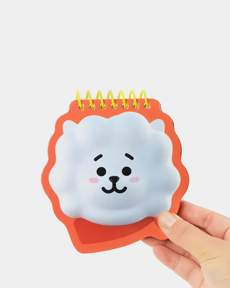 BT21 RJ Heart Face Spring Note - Image 2