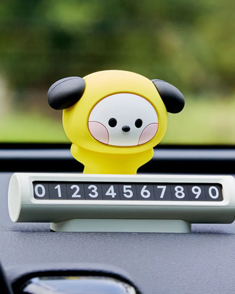 BT21 CHIMMY minini Parking Phone Number Plate