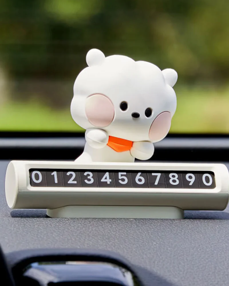 BT21 RJ minini Parking Phone Number Plate