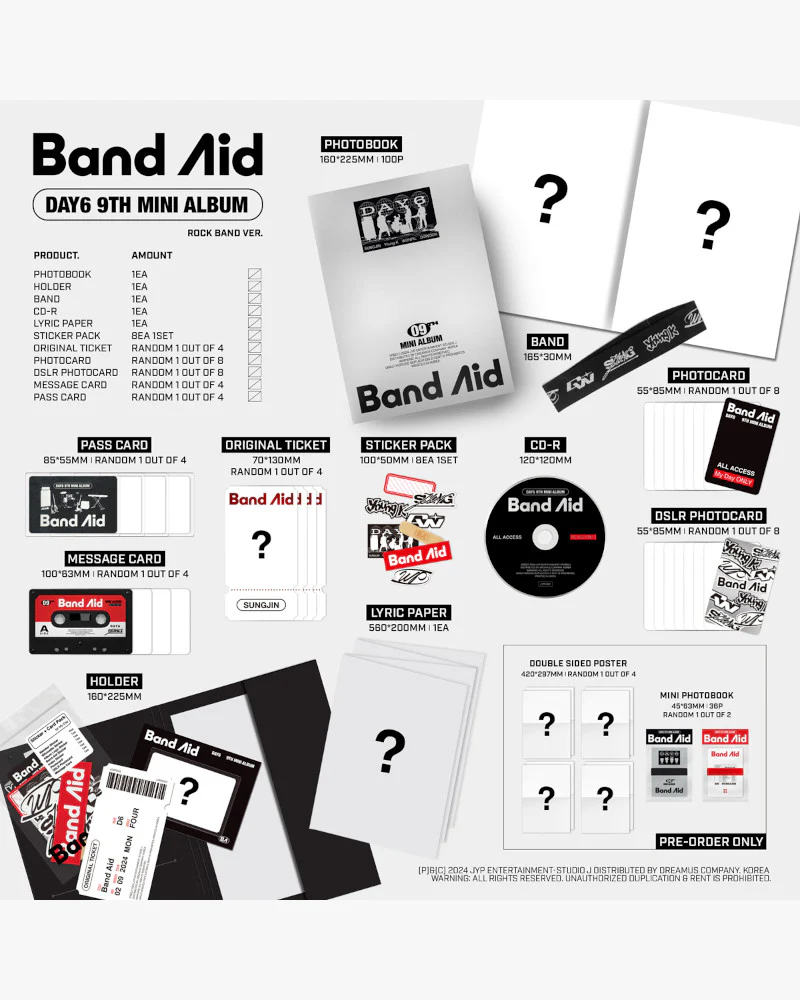 DAY6 - 9TH MINI ALBUM [Band Aid] (2 Versions) - Image 2