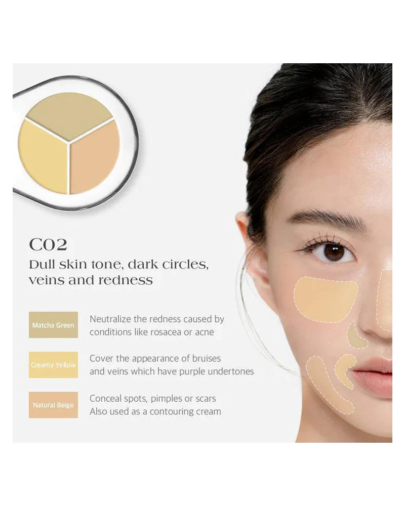 Dear.A Perfect Cover Concealer Palette: With Angled Brush - Image 12