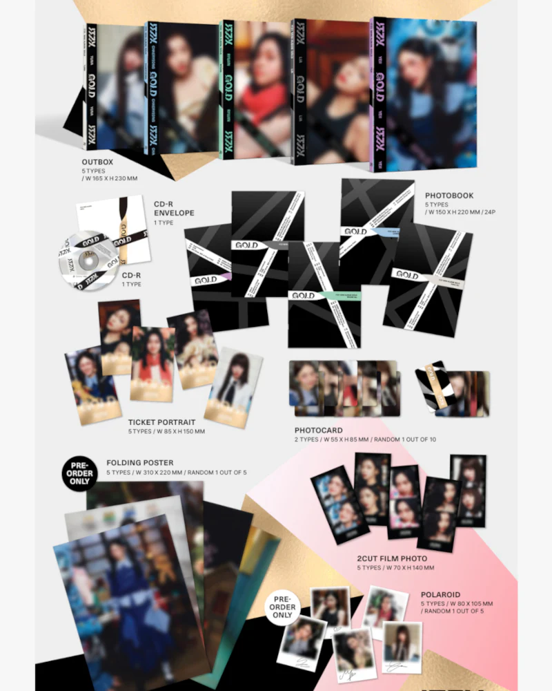 ITZY - 2nd Full Album [GOLD] (Digipack Ver.) (5 Versions) - Image 2