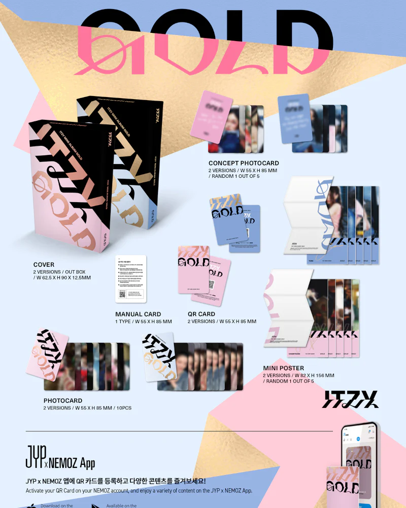 ITZY - 2nd Full Album [GOLD] (NEMO Ver.) (2 Versions) - Image 2