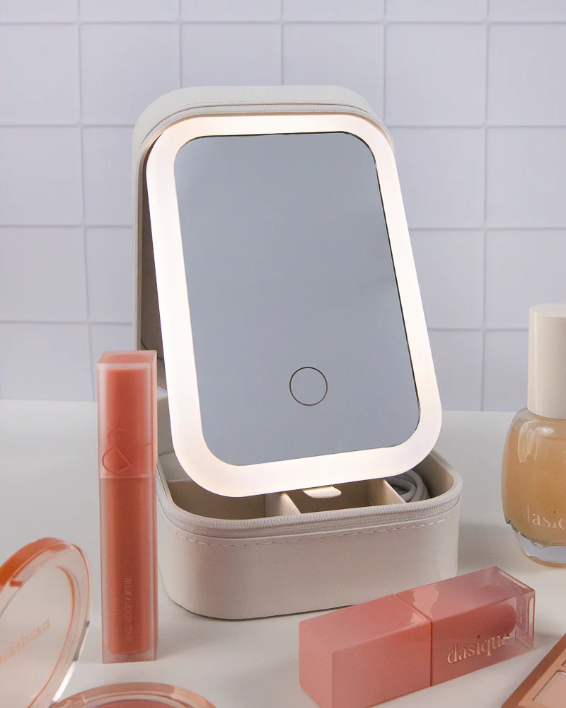LED Mirror Makeup Foldable Box - Image 3