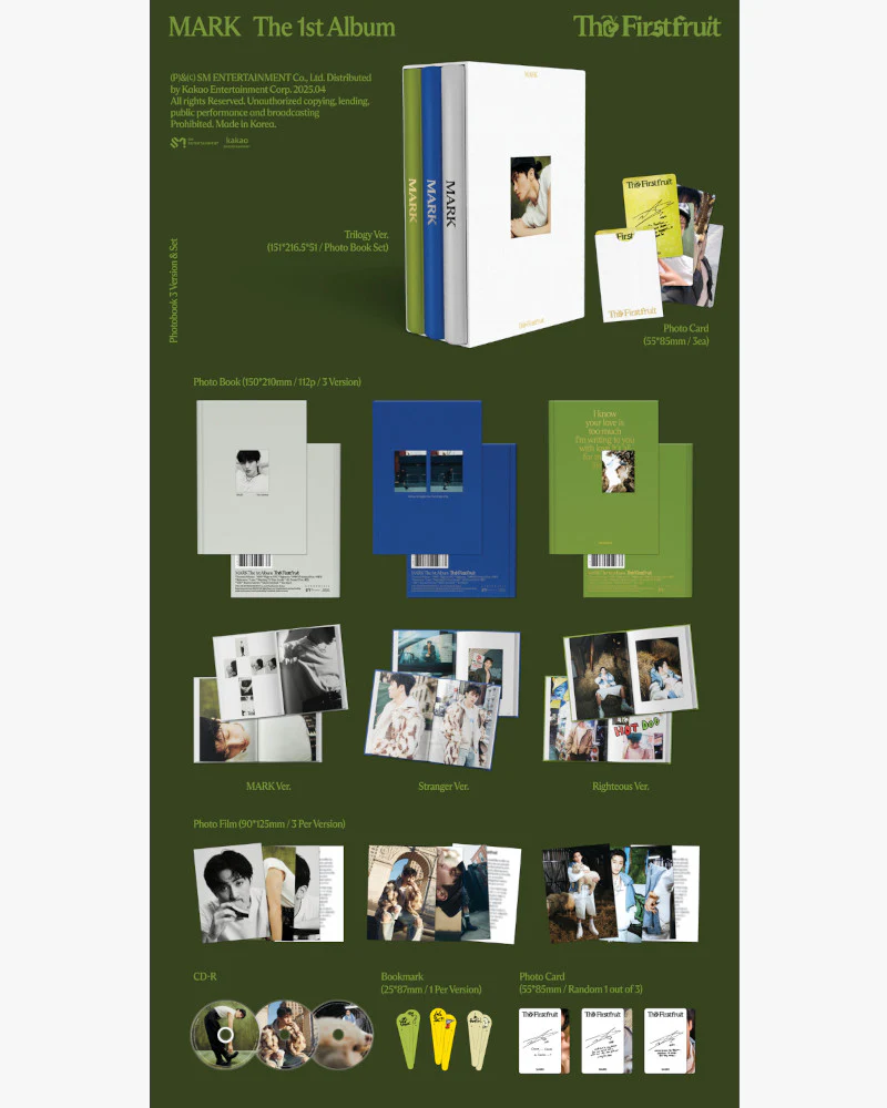 MARK - 1st Full Album [The Firstfruit] (Photobook Ver.) (3 Versions) - Image 2