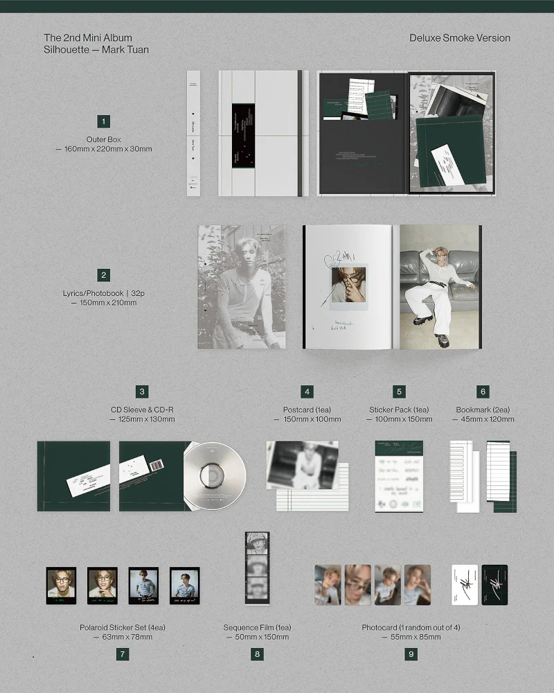 Mark Tuan (GOT7) - [Silhouette] (Smoke Deluxe ver.) - Image 2