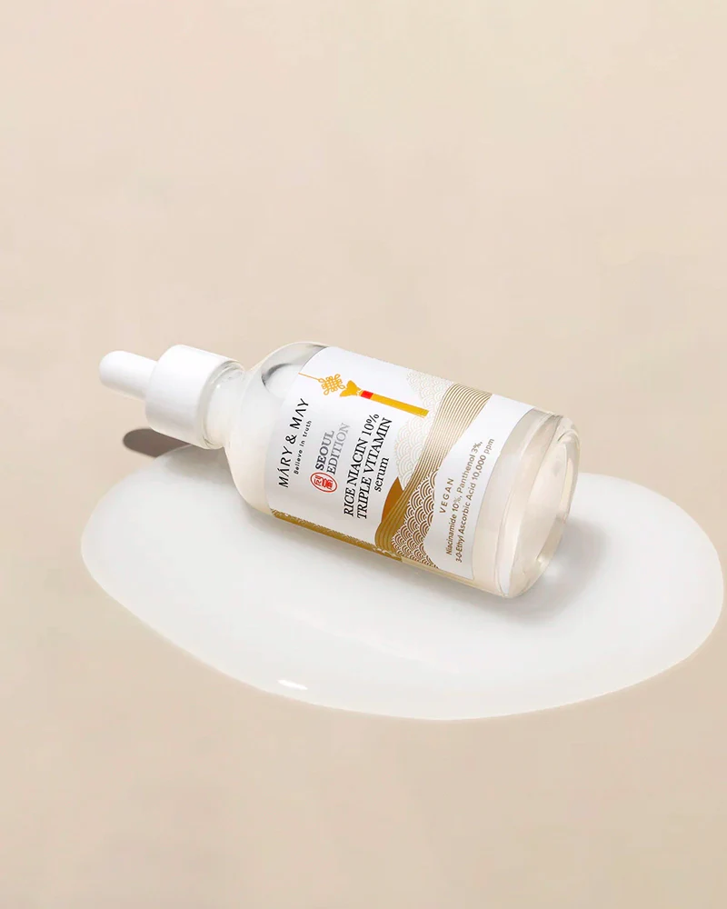 MARY & MAY Seoul Edition Rice Niacin 10% Triple Vitamin Serum - Image 3