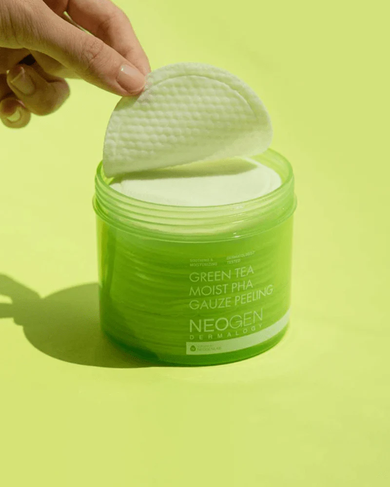 NEOGEN Green Tea Moist PHA Gauze Peeling Pads - Image 3
