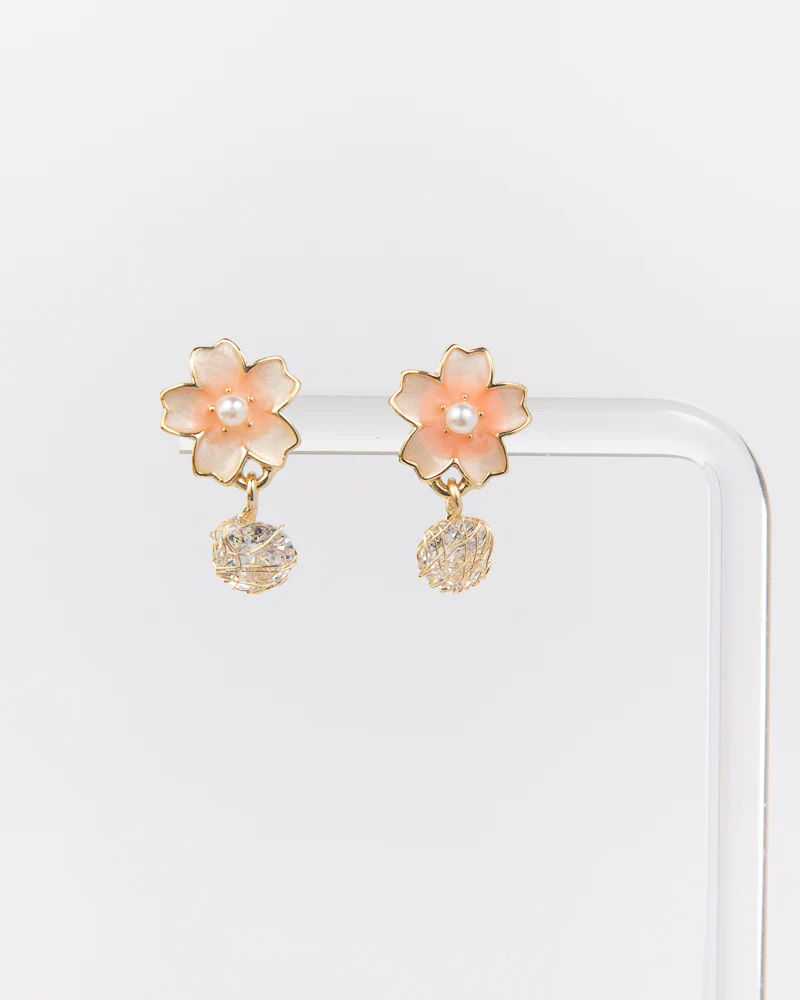 NYU NYU Cherry Blossom Pearl Studs - Image 2