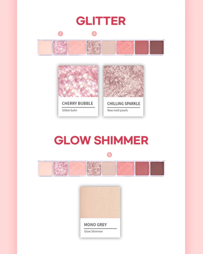 peripera All Take Mood Palette #Cherry Cool Rush - Image 5