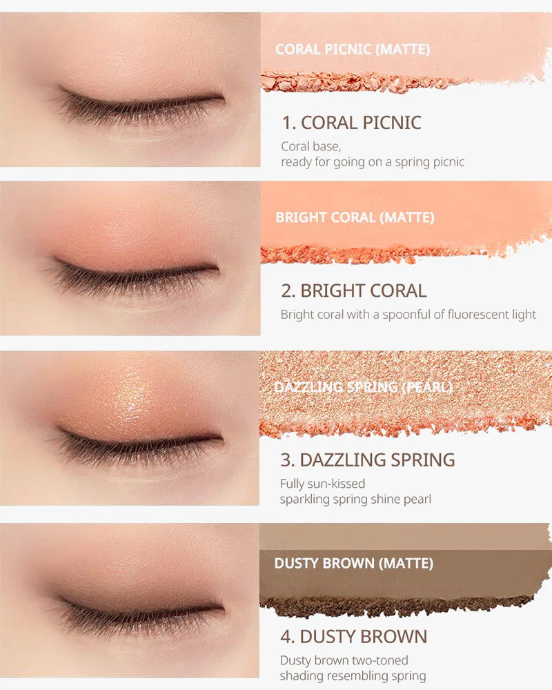 peripera Ink Pocket Shadow Palette #Fancy Spring Sunshine - Image 4