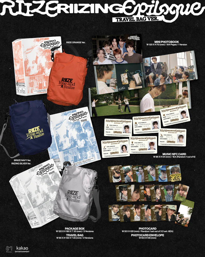 RIIZE - 1st Mini Album [RIIZING : Epilogue] (Travel Bag Ver.) (3 Versions) - Image 2
