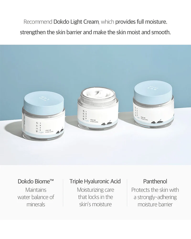 ROUND LAB 1025 Dokdo Light Cream - Image 3