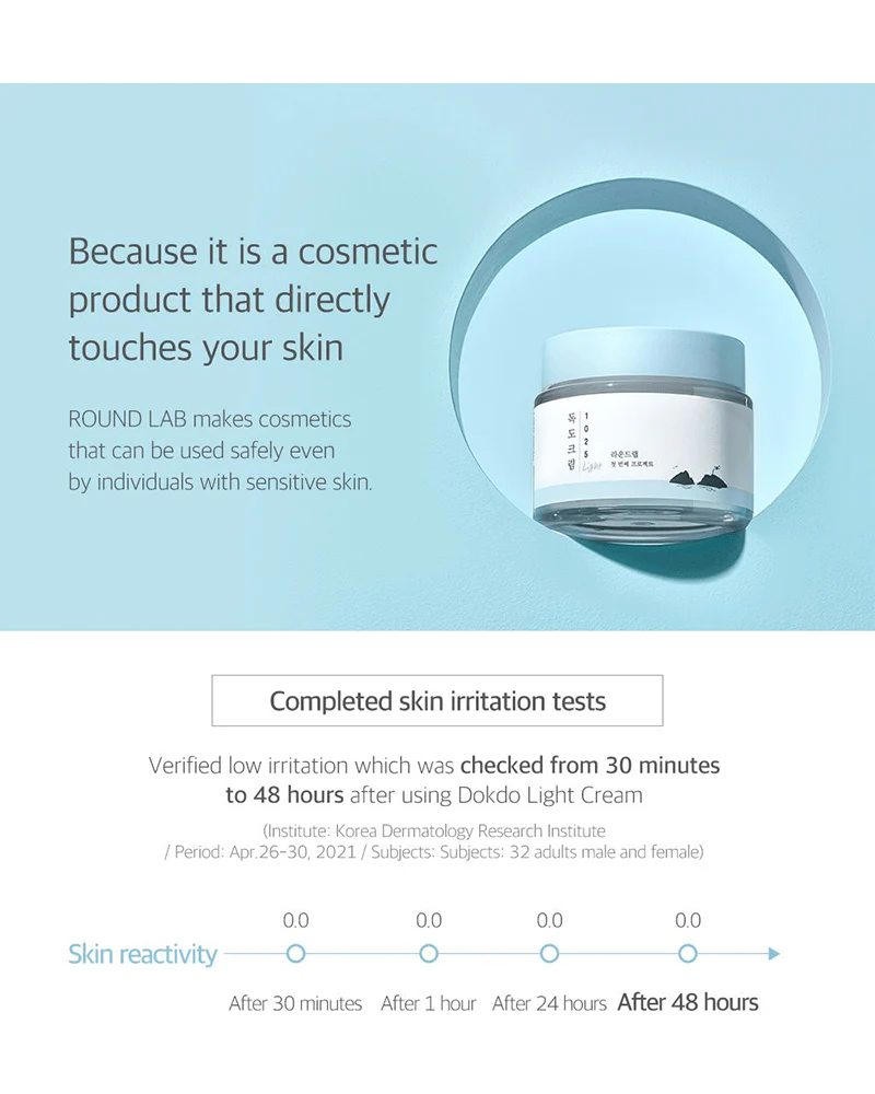 ROUND LAB 1025 Dokdo Light Cream - Image 9