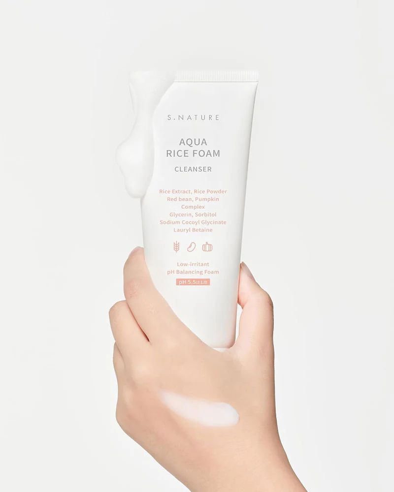 S.NATURE Aqua Rice Foam Cleanser - Image 2
