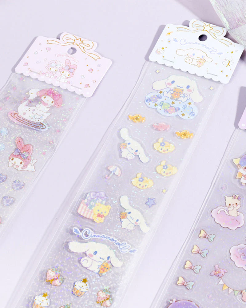 Sanrio® Characters Wonderful Time Glitter Sticker Sheet - Image 3