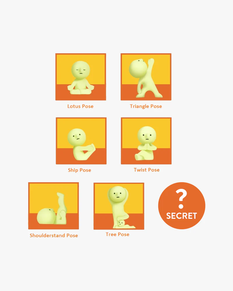 Smiski® Mini Figure Yoga Series Blind Box - Image 2