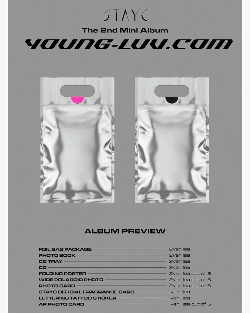 STAYC - YOUNG-LUV.COM (2ND Mini Album) (2 Versions) - Image 2