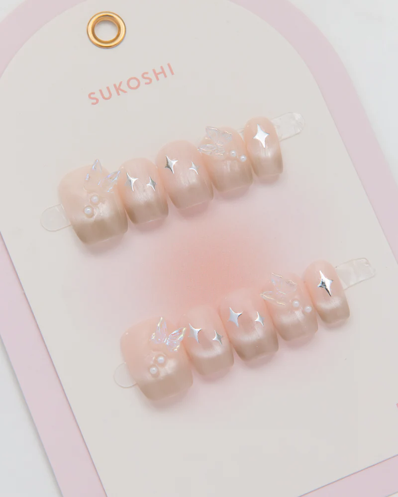 SUKOSHI Handmade Press-On Nails Bubble Pop