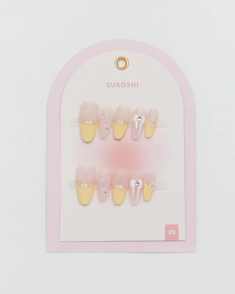 SUKOSHI Handmade Press-On Nails Buttermilk - Image 2