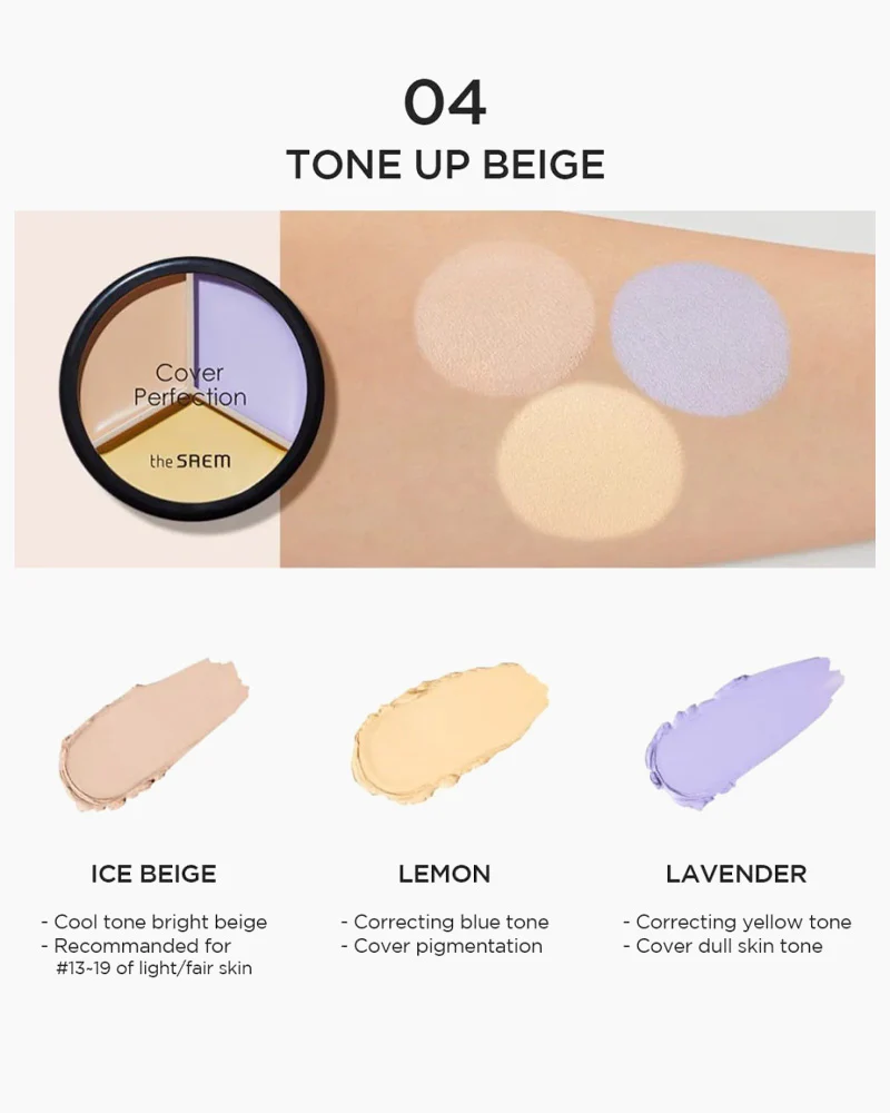 the SAEM Cover Perfection Triple Pot Concealer - Image 12