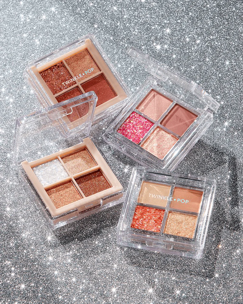 TWINKLE POP by CLIO Pearl Flex Glitter Eye Palette #03 HEY, CORAL - Image 5