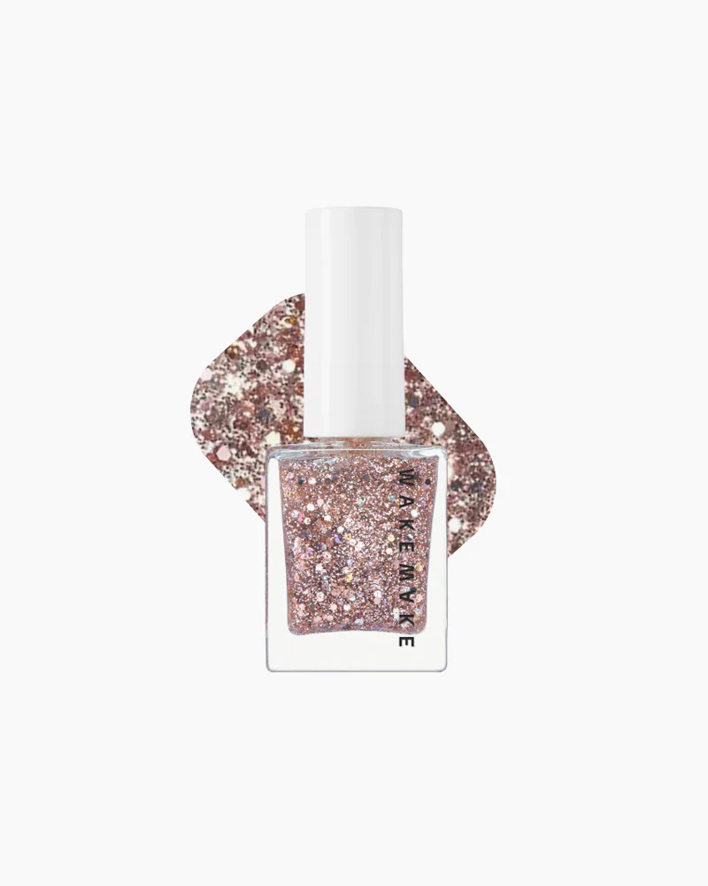 WAKEMAKE Nail Gun Glitter: Rose Lit