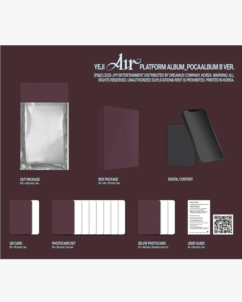 YEJI (ITZY) - [Air] (PLATFORM ALBUM) (2 Versions) - Image 3